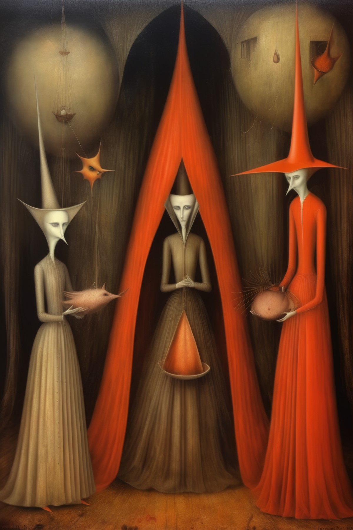 <lora:Leonora Carrington Style:1>Leonora Carrington Style - Leonora Carrington, Remedios Varo and Maria Izquierdo Surreali...